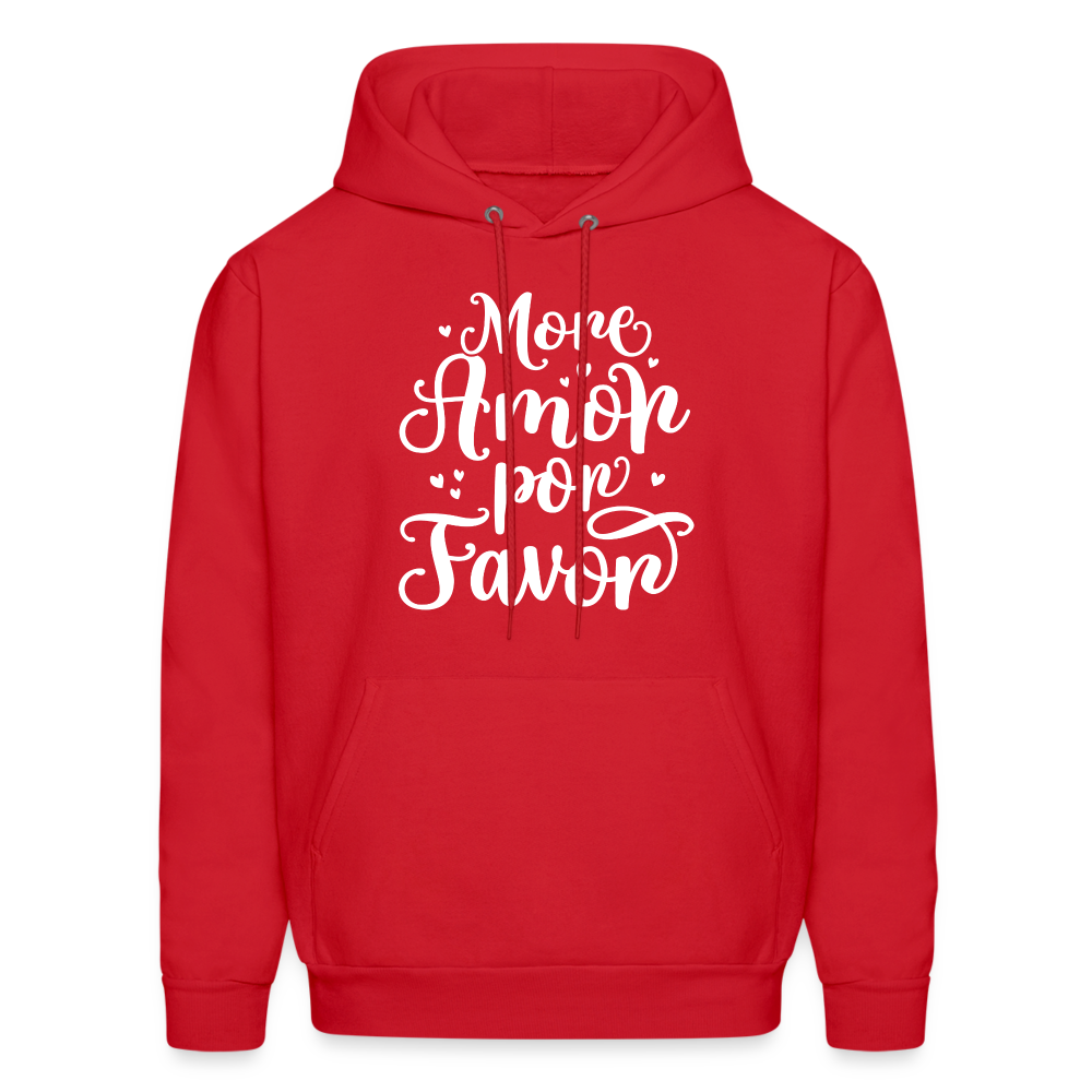 More Amor Por Favor Hoodie - Color: red