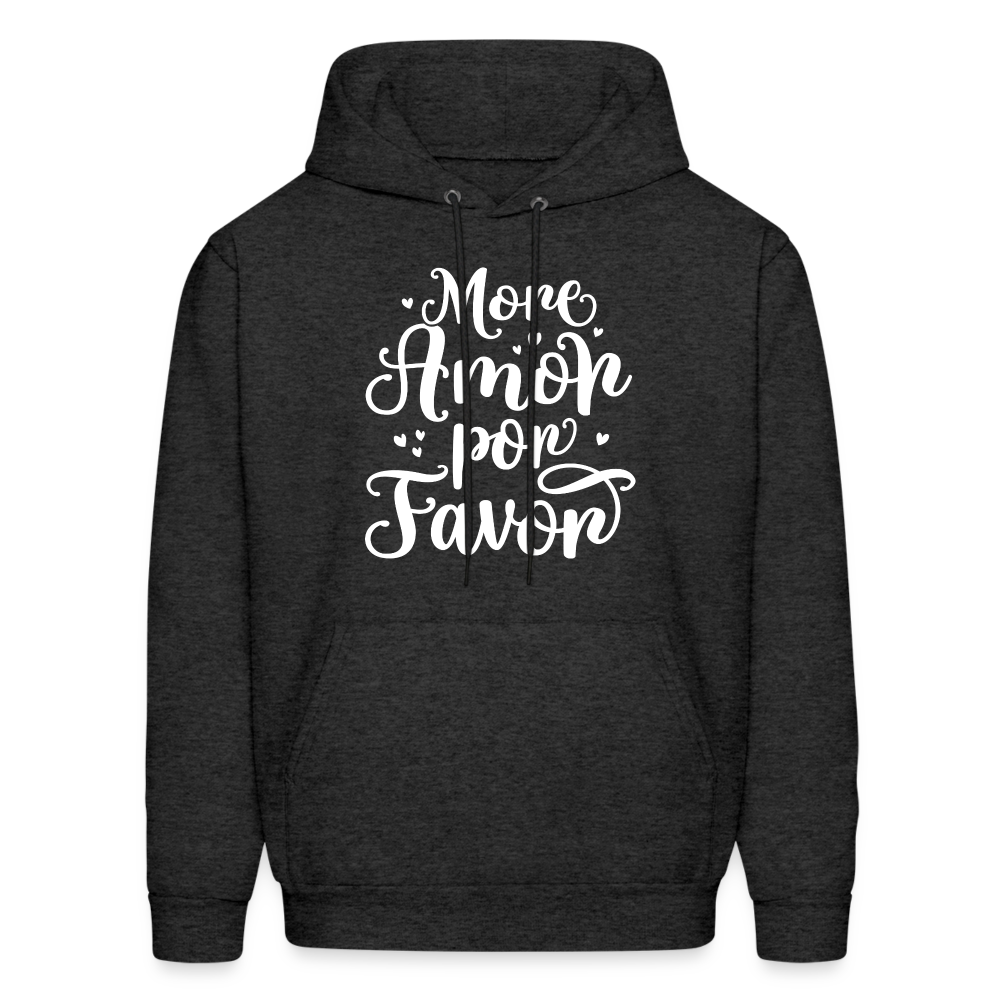 More Amor Por Favor Hoodie - Color: charcoal grey