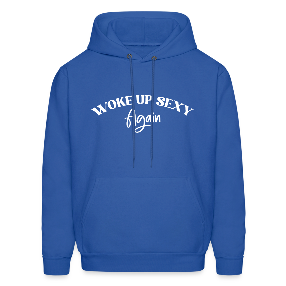 Woke Up Sexy Again Hoodie - Color: royal blue