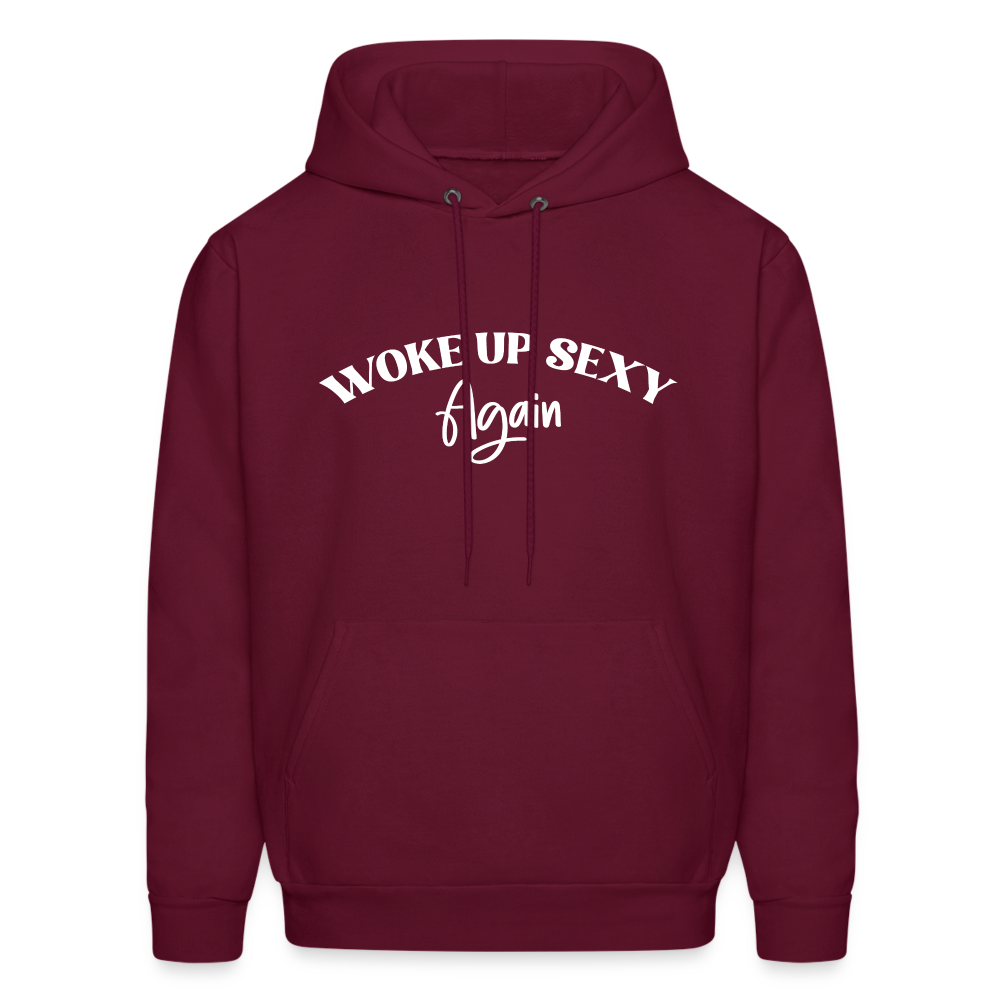 Woke Up Sexy Again Hoodie - Color: burgundy