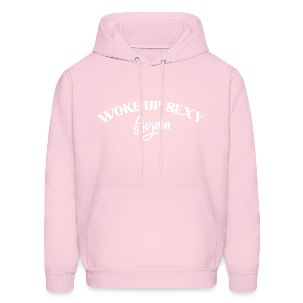 Woke Up Sexy Again Hoodie - Color: pale pink