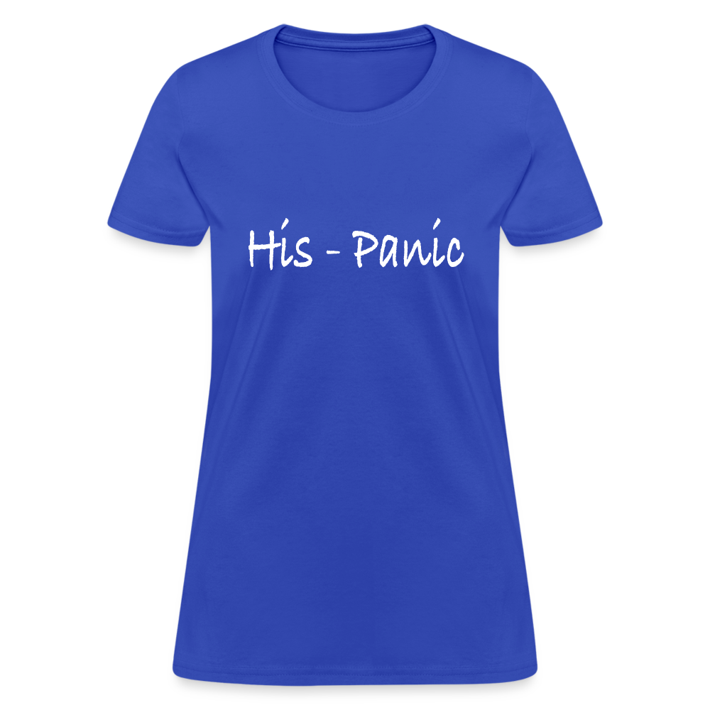 His - Panic Women's T-Shirt (HisPanic Women) - royal blue