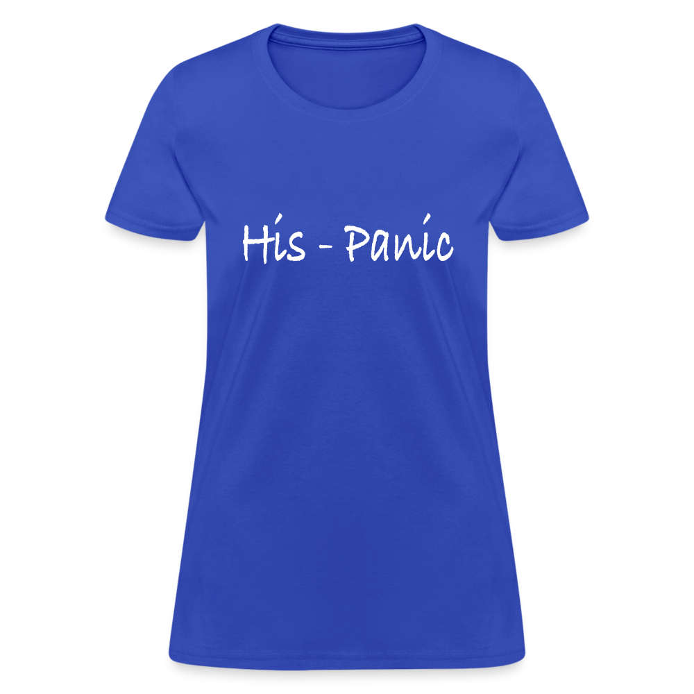 His - Panic Women's T-Shirt (HisPanic Women) - Color: royal blue