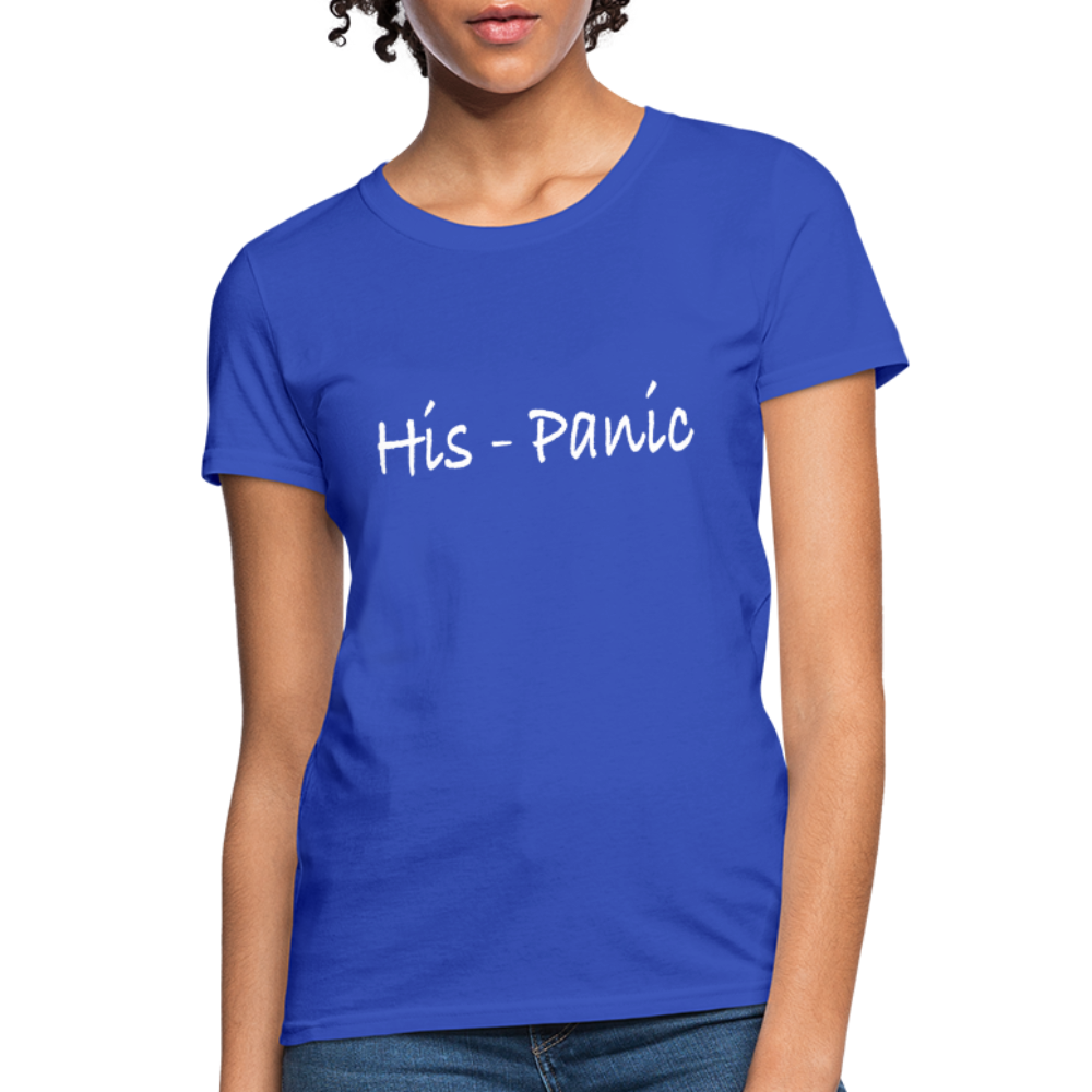 His - Panic Women's T-Shirt (HisPanic Women) - royal blue