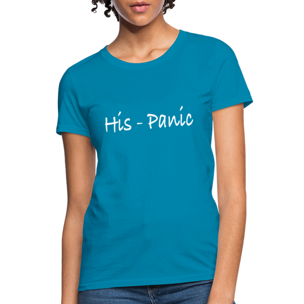 His - Panic Women's T-Shirt (HisPanic Women) - Color: turquoise