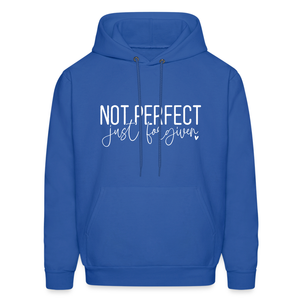 Not Perfect Just Forgiven Hoodie - royal blue