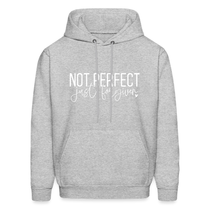 Not Perfect Just Forgiven Hoodie - heather gray