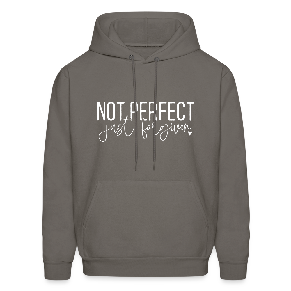 Not Perfect Just Forgiven Hoodie - asphalt gray