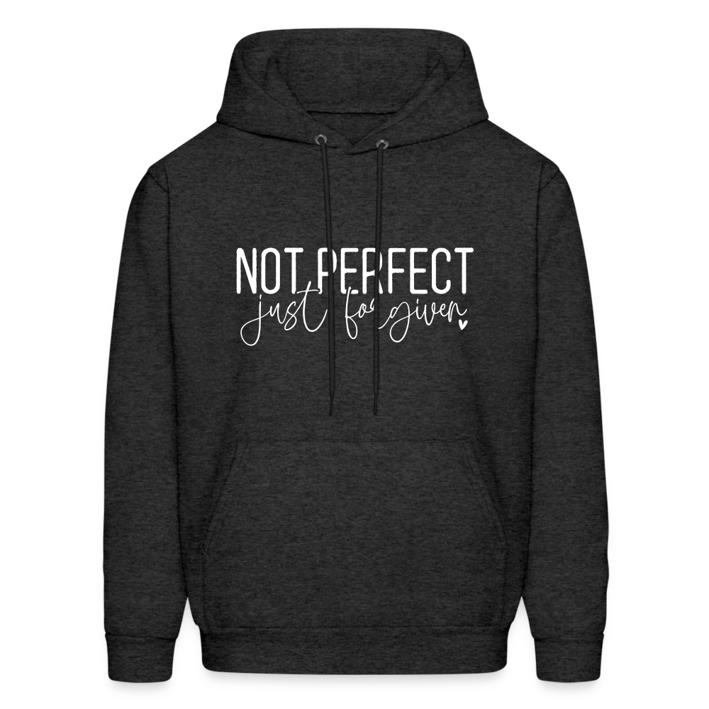 Not Perfect Just Forgiven Hoodie - charcoal grey
