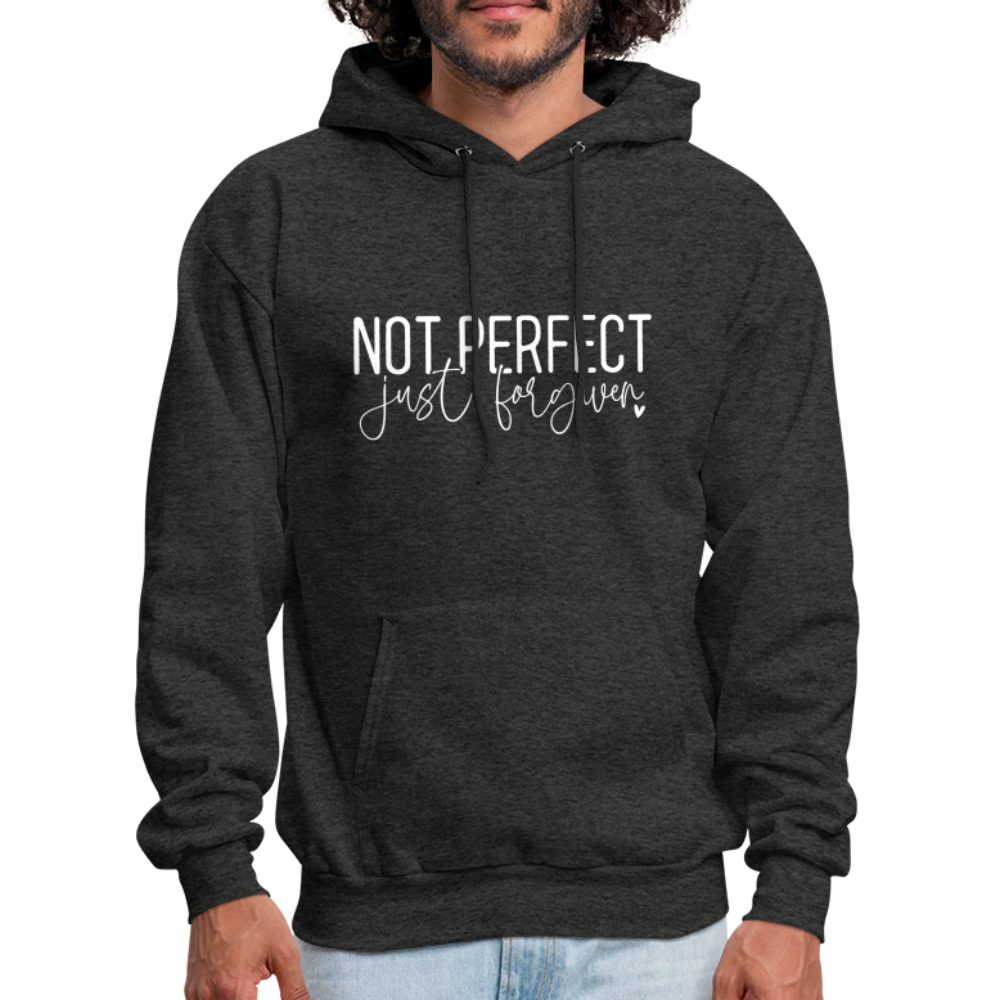 Not Perfect Just Forgiven Hoodie - charcoal grey