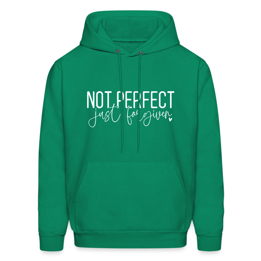 Not Perfect Just Forgiven Hoodie - kelly green