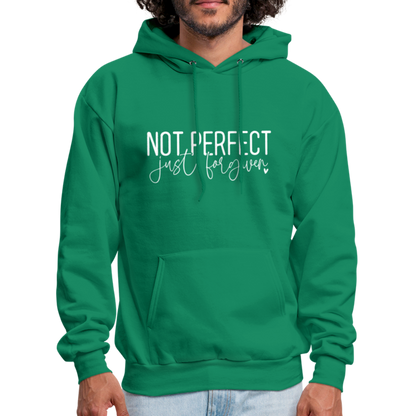 Not Perfect Just Forgiven Hoodie - kelly green