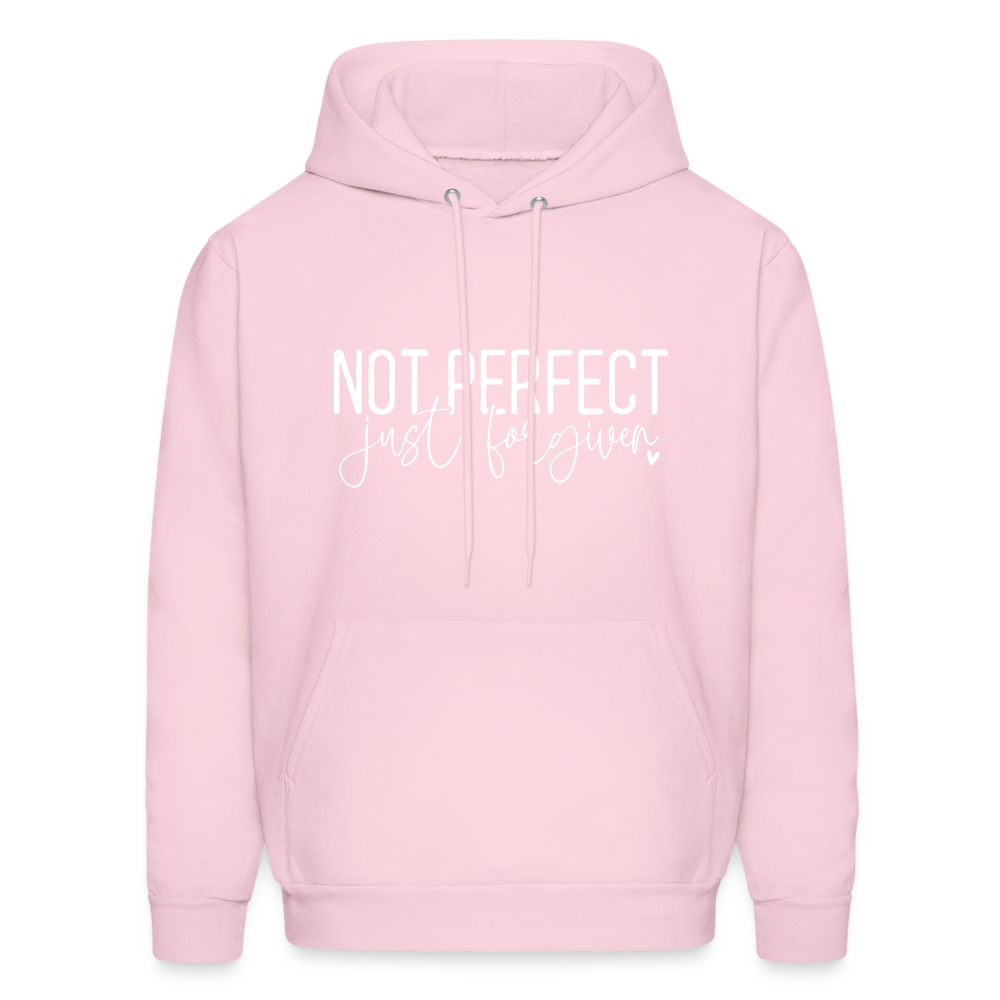 Not Perfect Just Forgiven Hoodie - pale pink