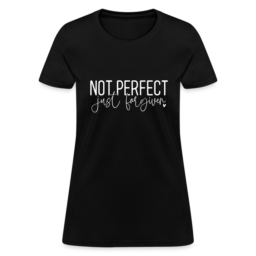 Not Perfect Just Forgiven Women's T-Shirt - black