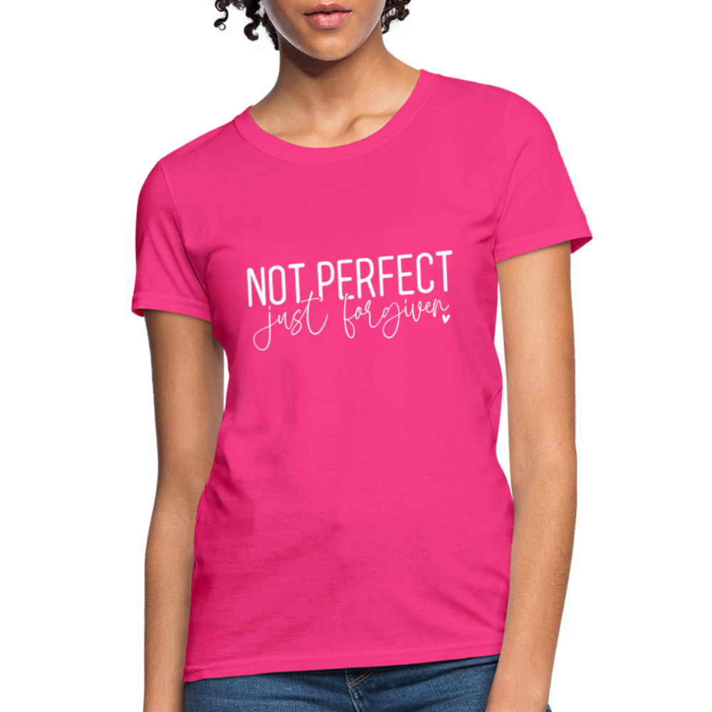 Not Perfect Just Forgiven Women's T-Shirt - fuchsia