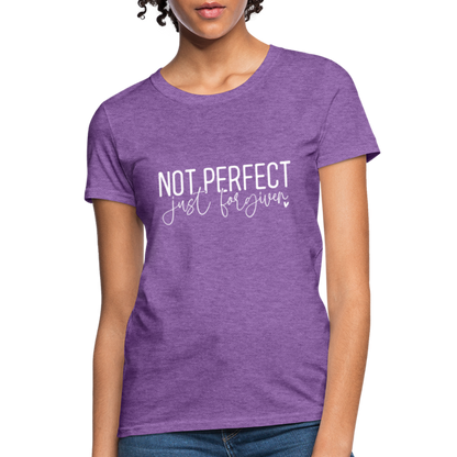 Not Perfect Just Forgiven Women's T-Shirt - purple heather