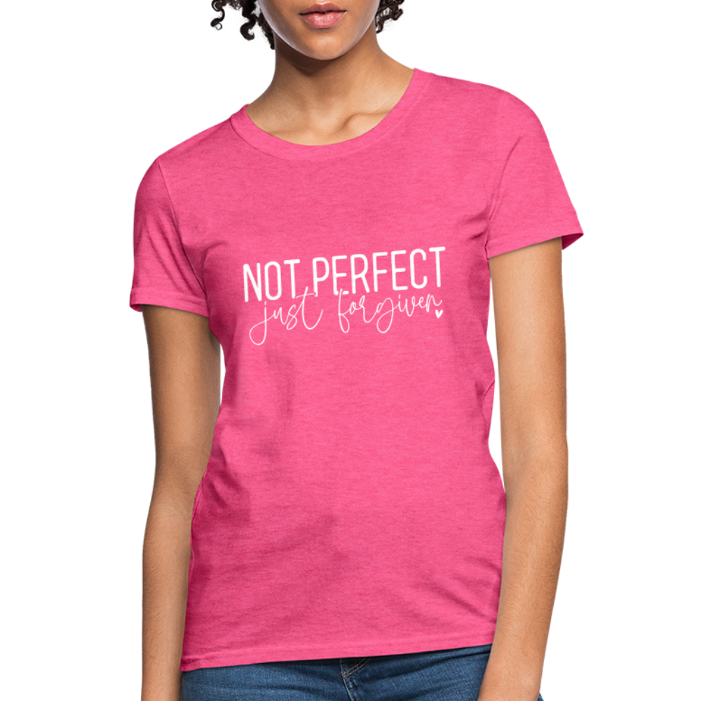 Not Perfect Just Forgiven Women's T-Shirt - heather pink