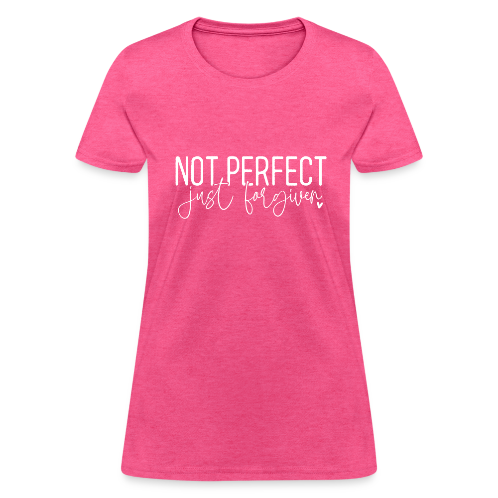 Not Perfect Just Forgiven Women's T-Shirt - heather pink