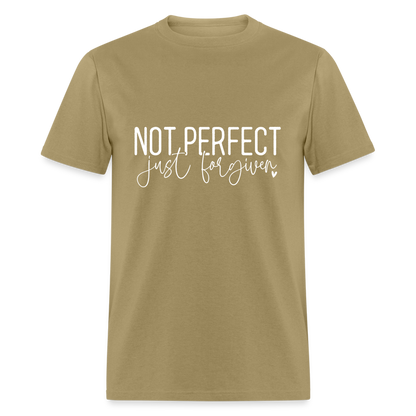 Not Perfect Just Forgiven T-Shirt - khaki