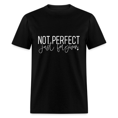 Not Perfect Just Forgiven T-Shirt - black