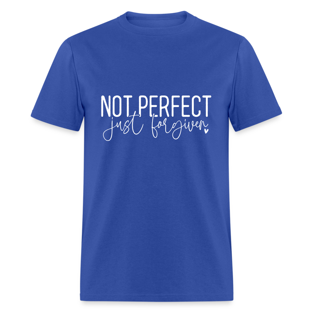 Not Perfect Just Forgiven T-Shirt - royal blue