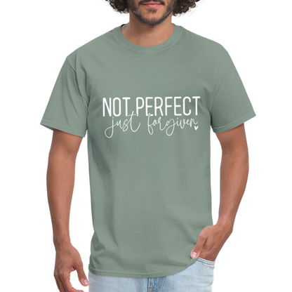 Not Perfect Just Forgiven T-Shirt - sage
