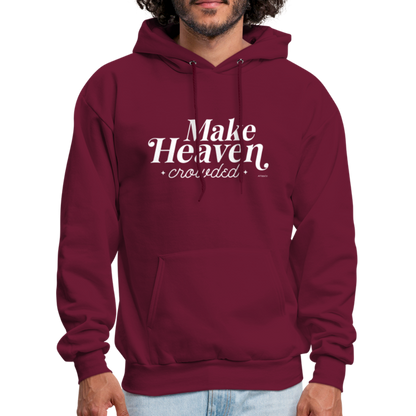 Make Heaven Crowded Hoodie - burgundy