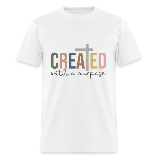 Created With a Purpose T-Shirt - white