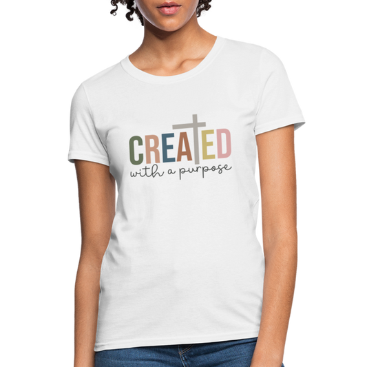 Created With a Purpose Women's T-Shirt - white