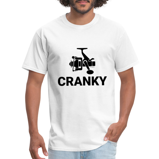 Cranky (Fishing) T-Shirt - white