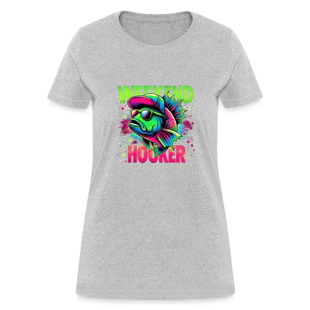 Weekend Hooker (Fishing) Women's T-Shirt - heather gray