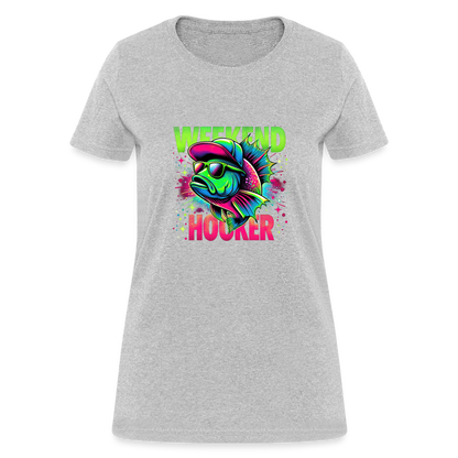 Weekend Hooker (Fishing) Women's T-Shirt - heather gray