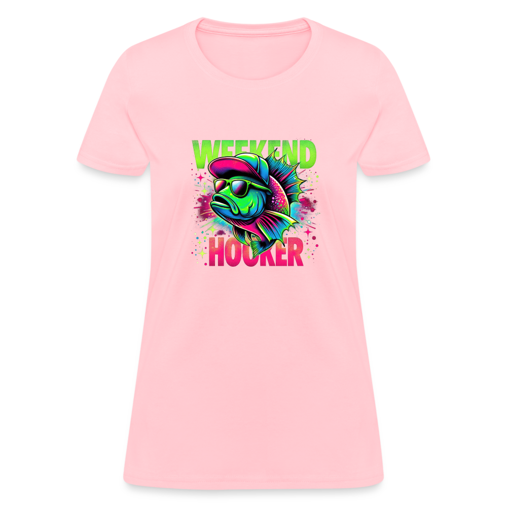 Weekend Hooker (Fishing) Women's T-Shirt - pink