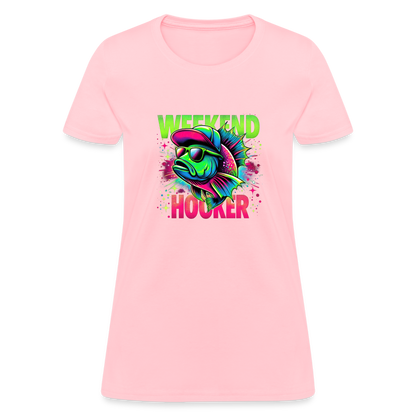 Weekend Hooker (Fishing) Women's T-Shirt - pink