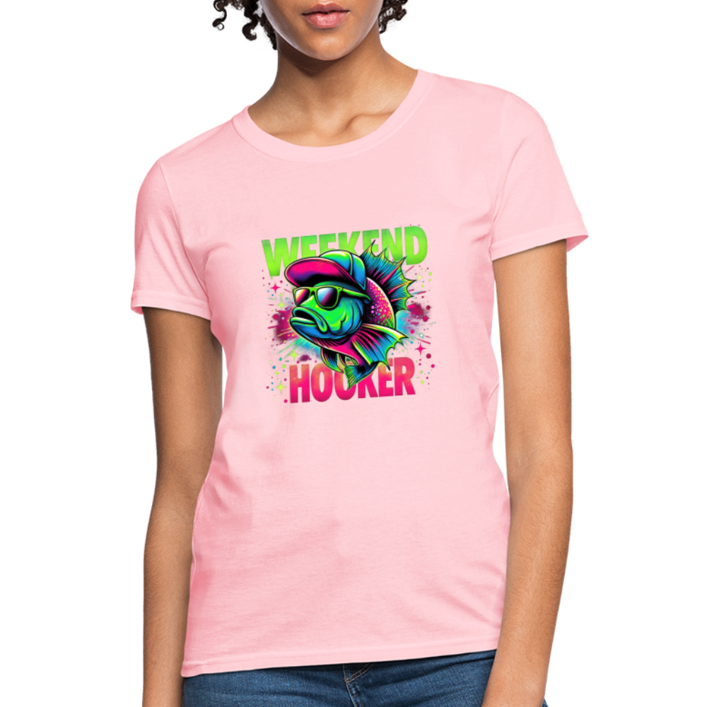 Weekend Hooker (Fishing) Women's T-Shirt - pink