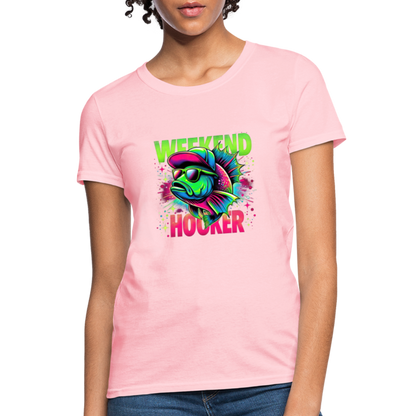 Weekend Hooker (Fishing) Women's T-Shirt - pink