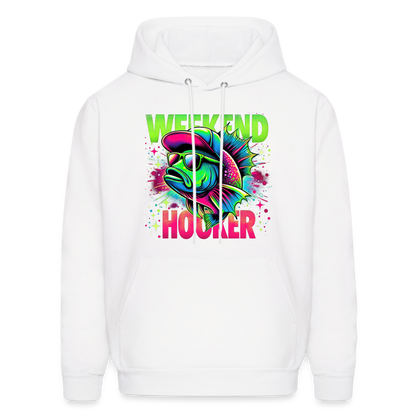 Weekend Hooker (Fishing) Hoodie - white