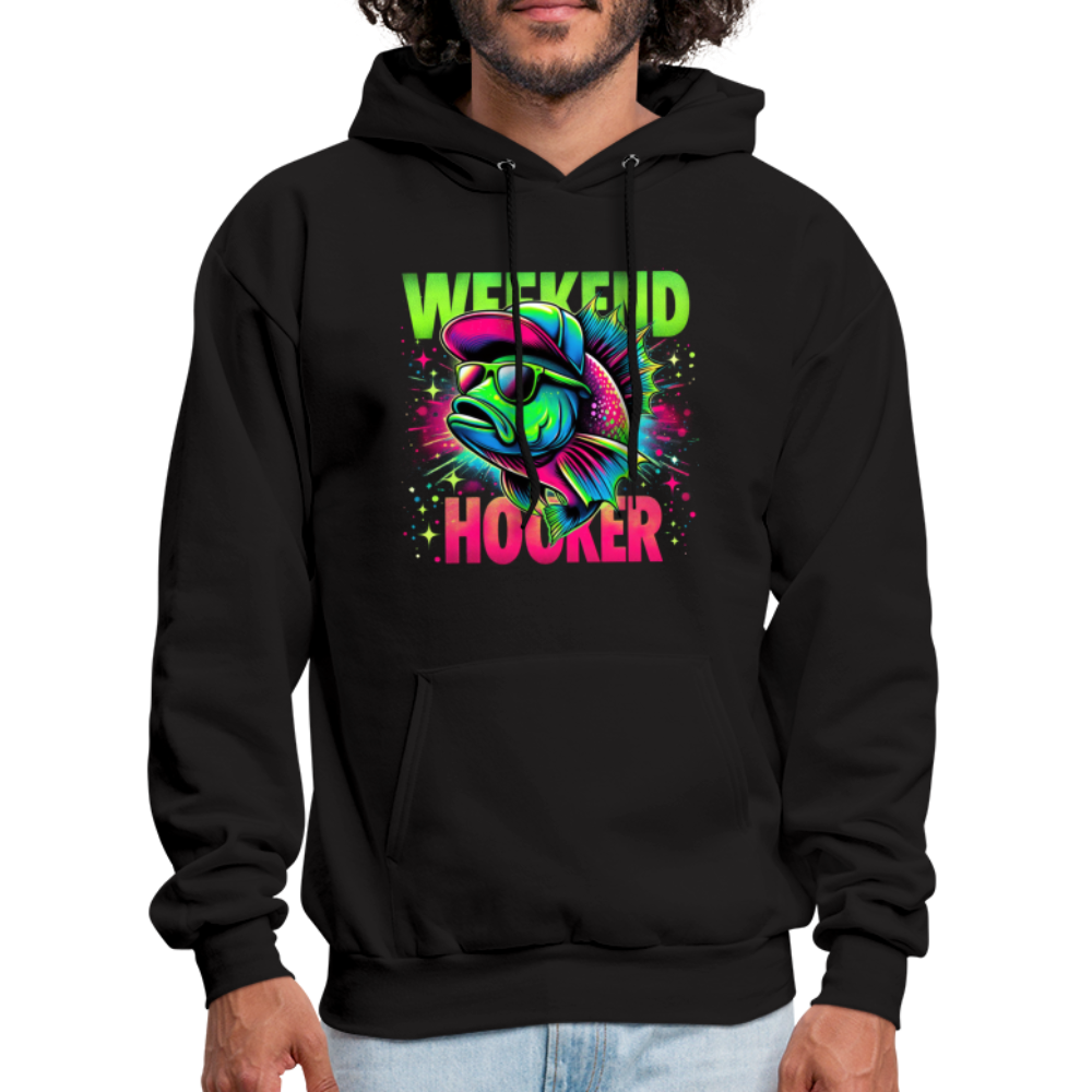 Weekend Hooker (Fishing) Hoodie - black