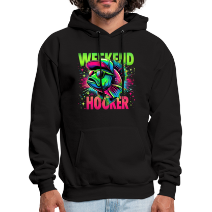 Weekend Hooker (Fishing) Hoodie - black