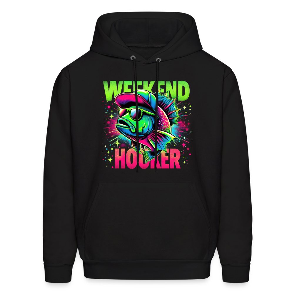 Weekend Hooker (Fishing) Hoodie - black