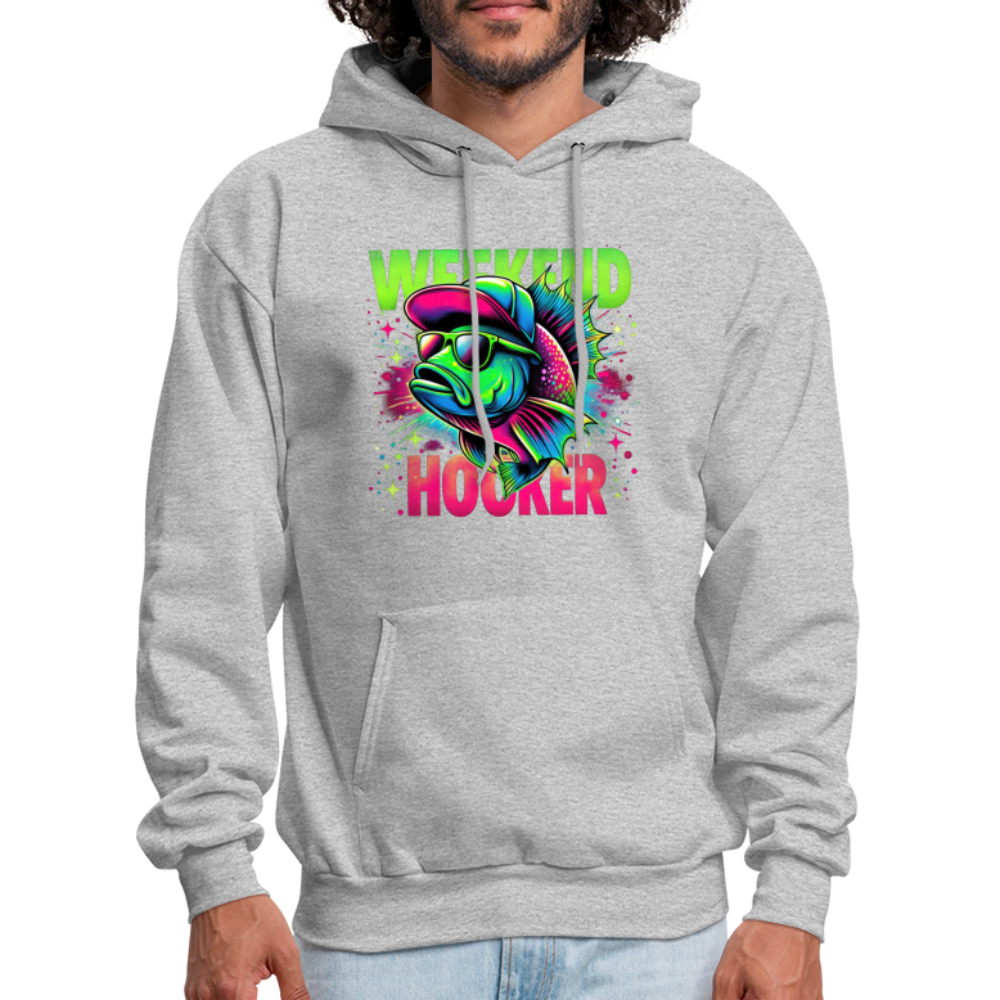 Weekend Hooker (Fishing) Hoodie - heather gray