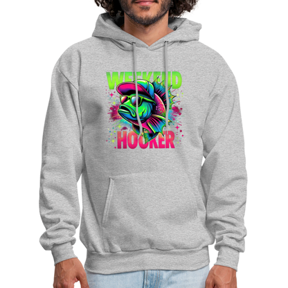 Weekend Hooker (Fishing) Hoodie - heather gray