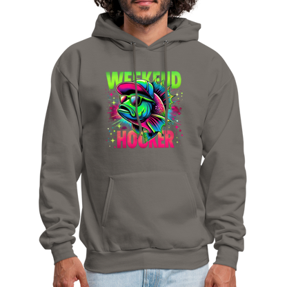 Weekend Hooker (Fishing) Hoodie - asphalt gray