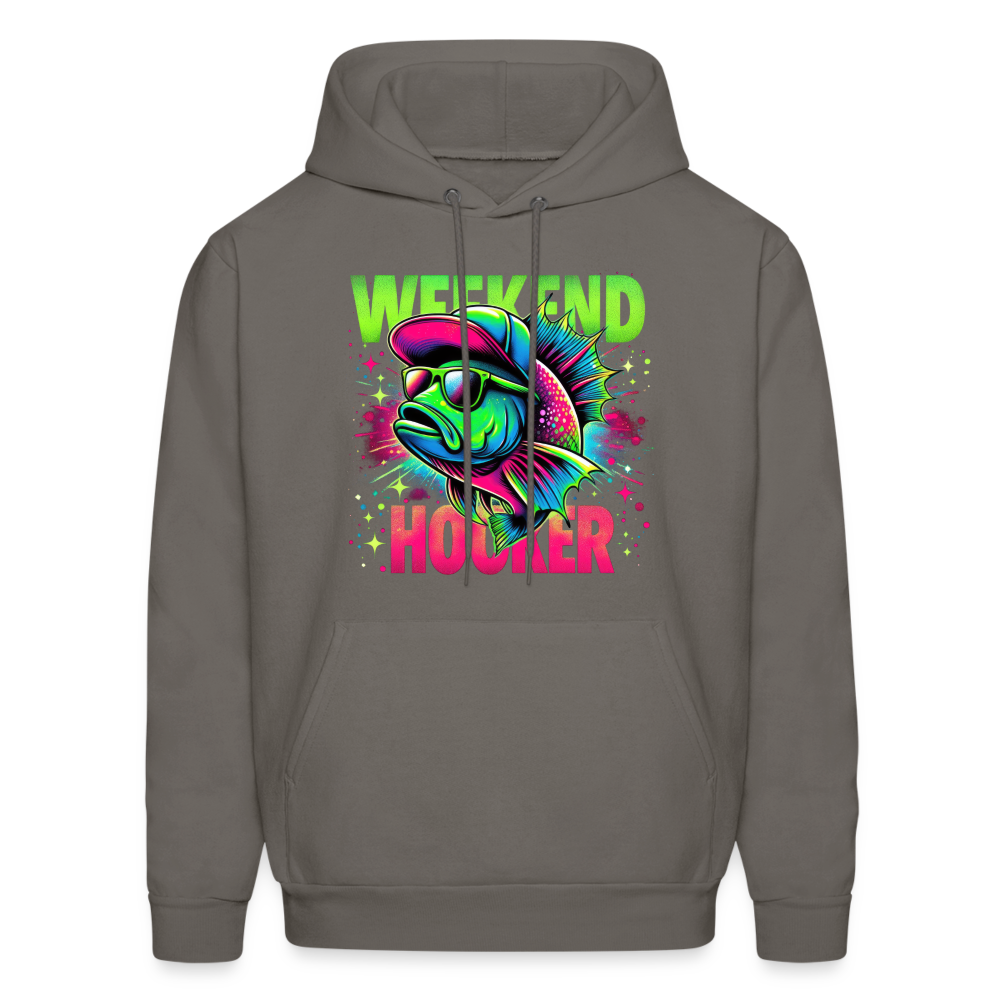 Weekend Hooker (Fishing) Hoodie - asphalt gray