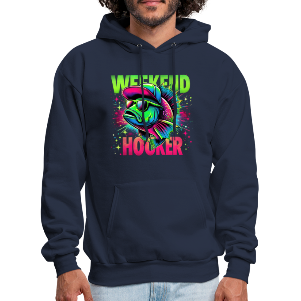 Weekend Hooker (Fishing) Hoodie - navy