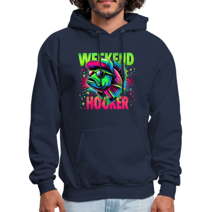 Weekend Hooker (Fishing) Hoodie - navy