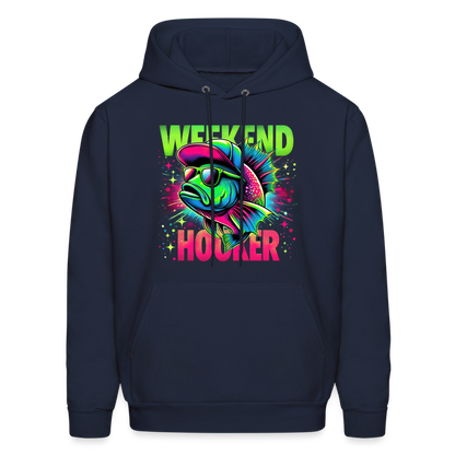 Weekend Hooker (Fishing) Hoodie - navy