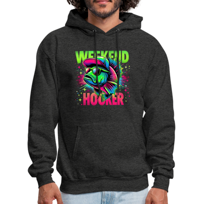 Weekend Hooker (Fishing) Hoodie - charcoal grey