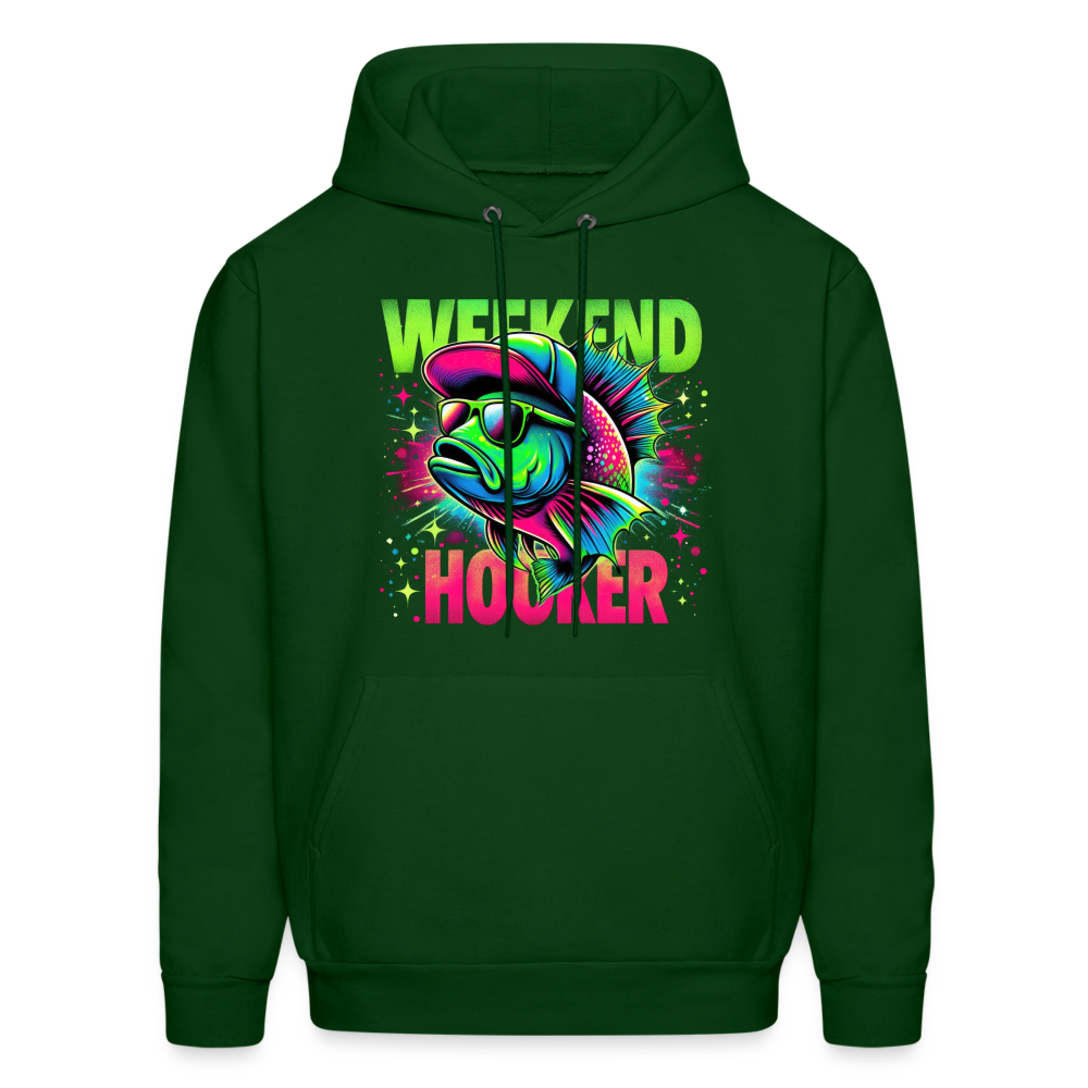 Weekend Hooker (Fishing) Hoodie - forest green