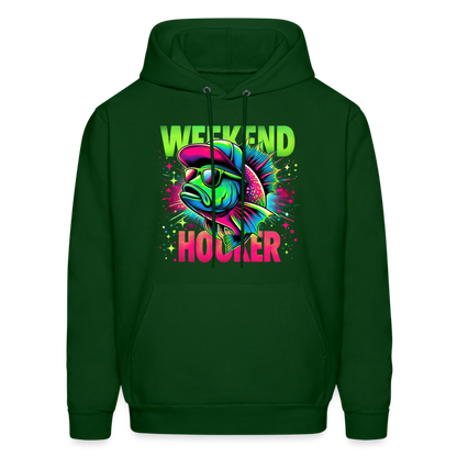 Weekend Hooker (Fishing) Hoodie - forest green